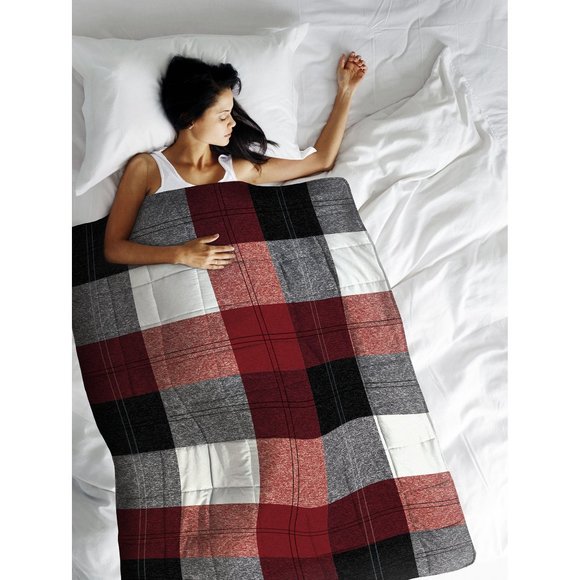 Brand New Winter Plaid 10 LBS 40" x 60" Weighted Blanket! - Picture 1 of 5